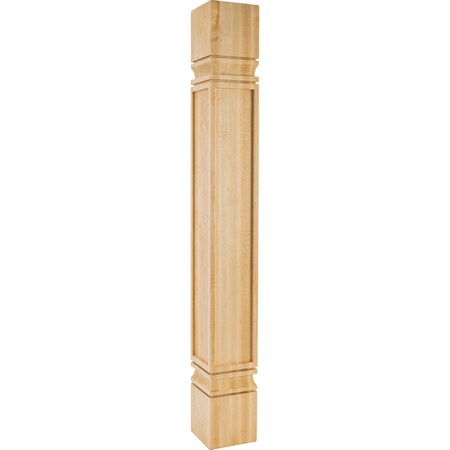 Hardware Resources 5" Wx5"Dx42"H Rubberwood Square Mission Post PS-9-5-42-RW
